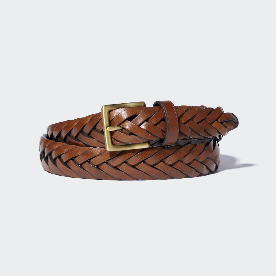 Uniqlo Leather Mesh Belt
