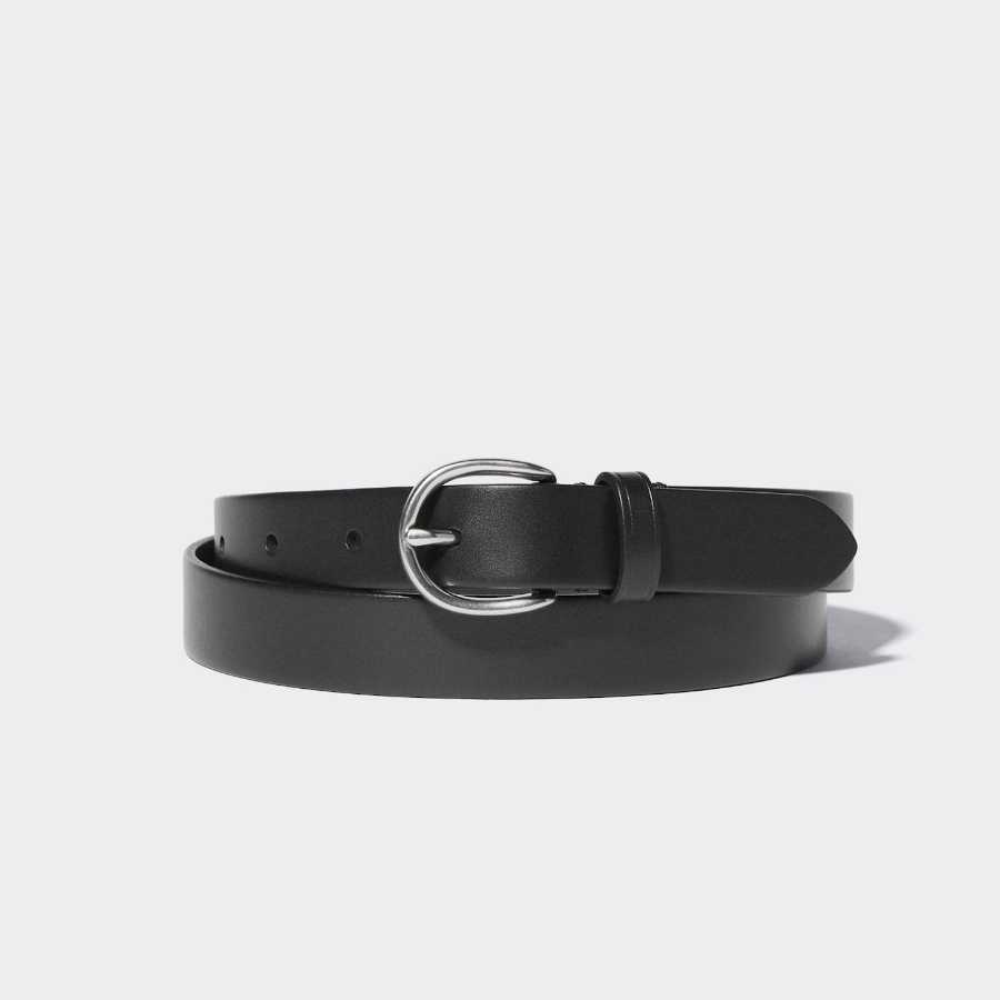 Uniqlo Italian Oiled Leather Narrow Belt