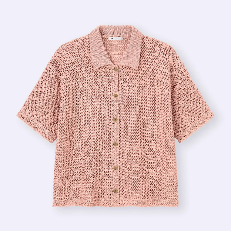 Uniqlo GU Lace Stitch Knit (Short Sleeve)