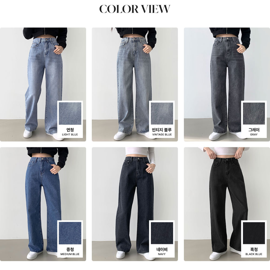 Прямые джинсы semi wide для повседневной носки