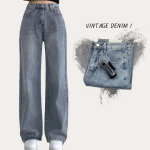 Прямые джинсы semi wide для повседневной носки