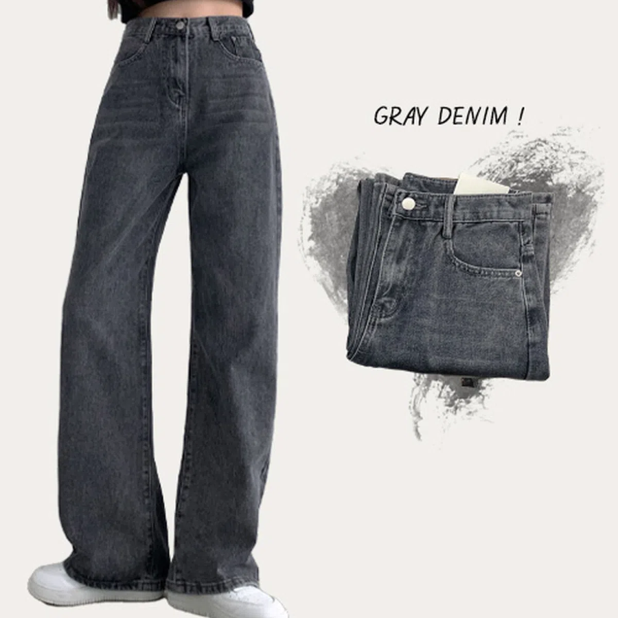 Прямые джинсы semi wide для повседневной носки