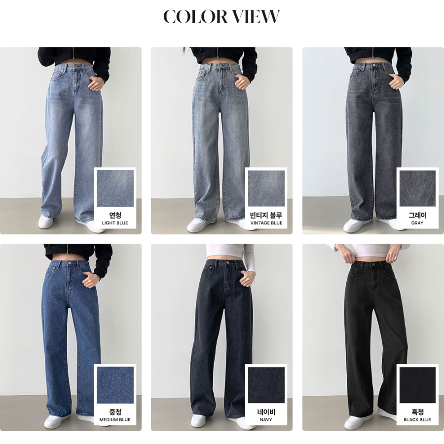 Прямые джинсы semi wide для повседневной носки