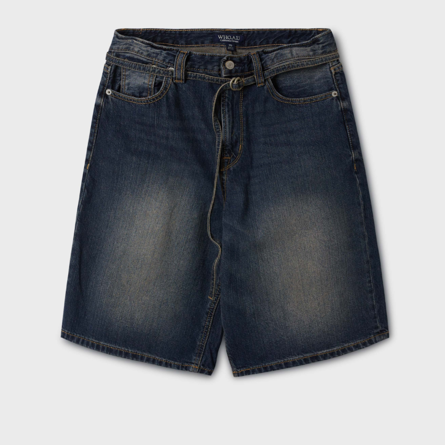 WHO.A.U — шорты Bermuda Denim Shorts (F)