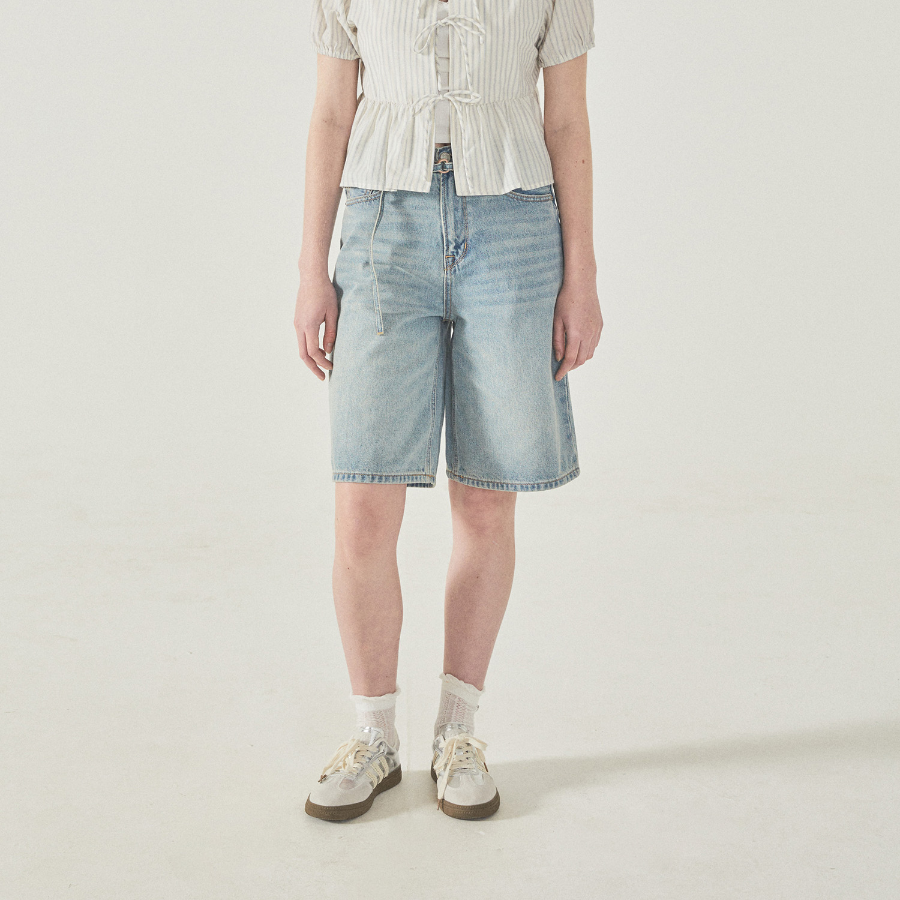 WHO.A.U — шорты Bermuda Denim Shorts (F)