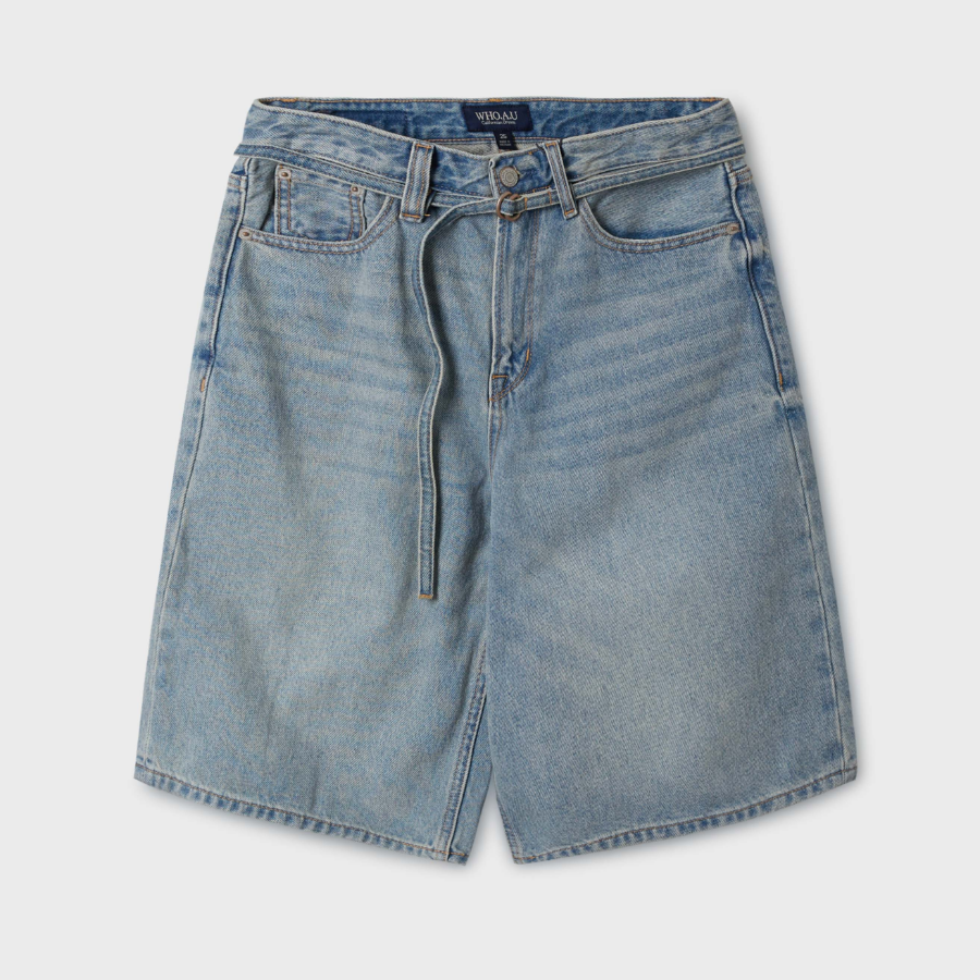 WHO.A.U — шорты Bermuda Denim Shorts (F)