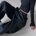 Женские карго-брюки с полурезинкой и двойной защипкой