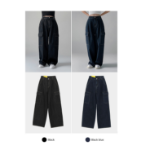 Женские карго-брюки с полурезинкой и двойной защипкой