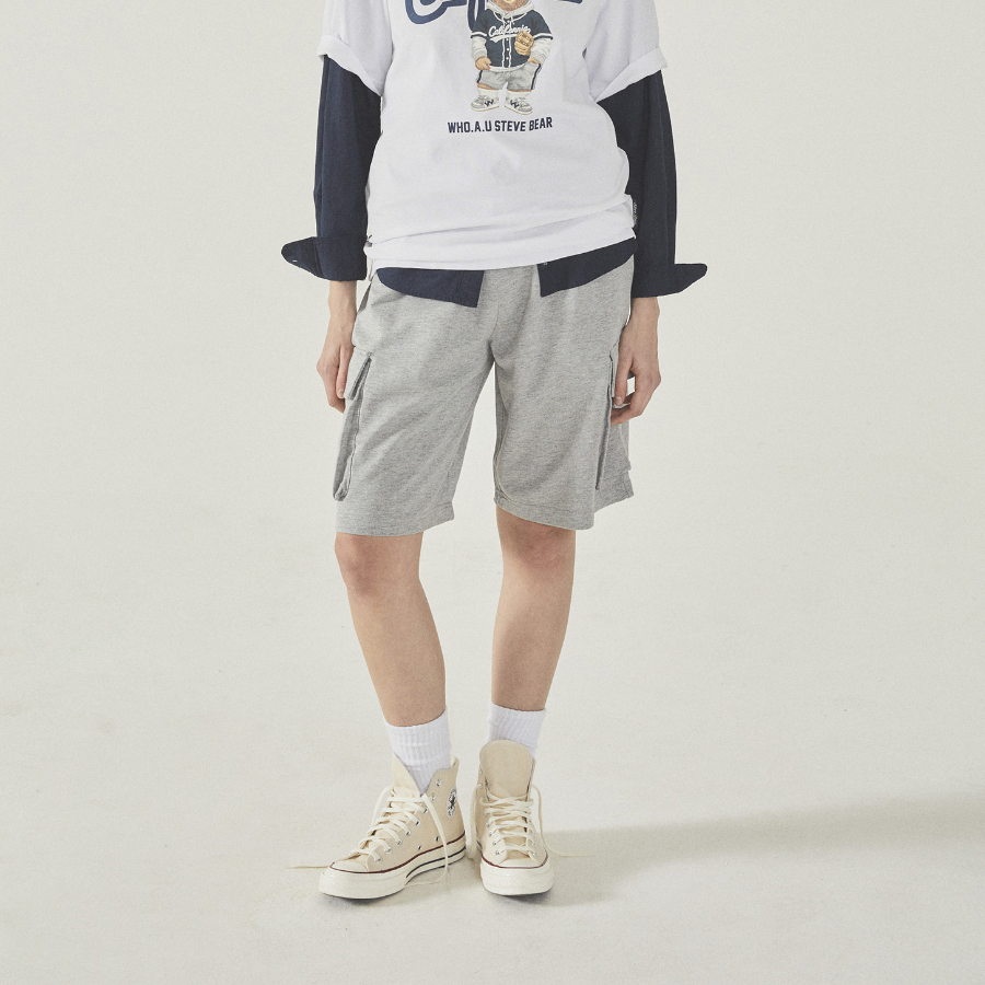 WHO.A.U — шорты Cargo Pocket Dyed Half Pants