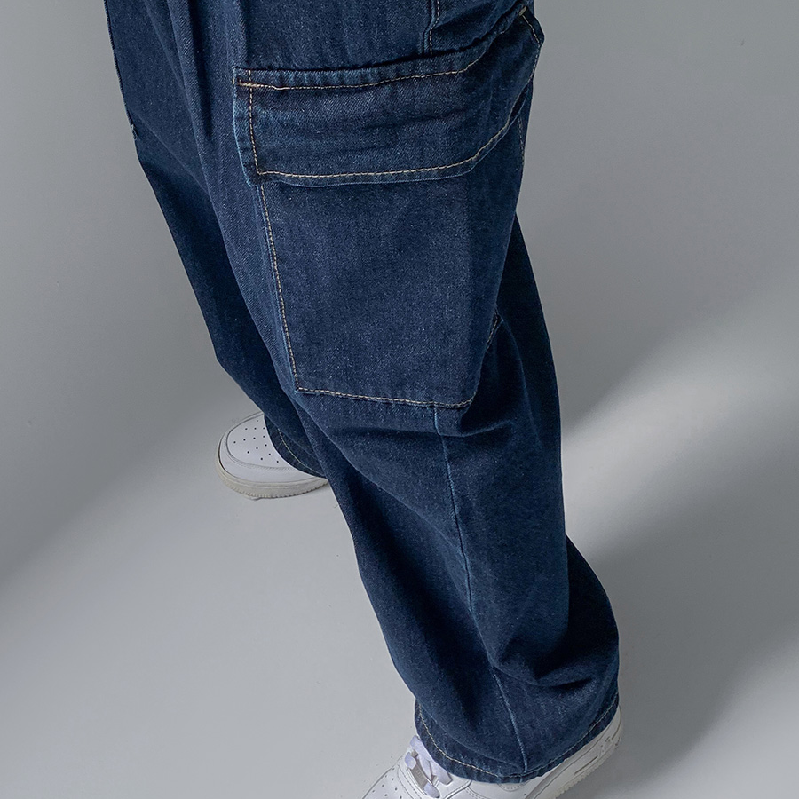 Женские карго-брюки с полурезинкой и двойной защипкой