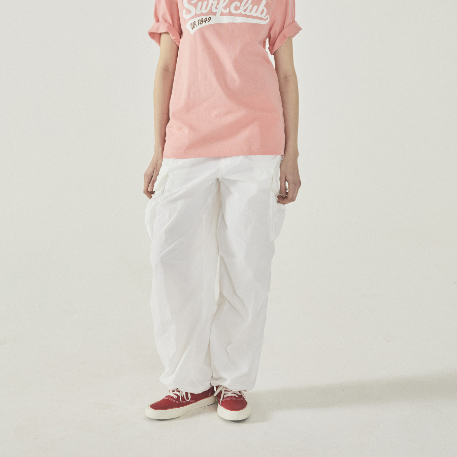 WHO.A.U — брюки-карго Lightweight Nylon Cotton Cargo Pants (F)