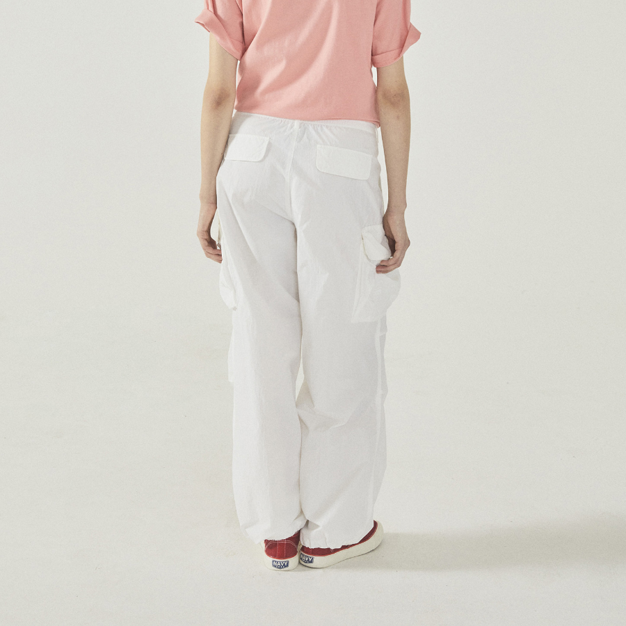 WHO.A.U — брюки-карго Lightweight Nylon Cotton Cargo Pants (F)