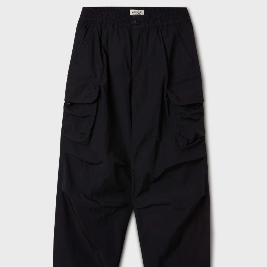 WHO.A.U — брюки-карго Lightweight Nylon Cotton Cargo Pants (F)