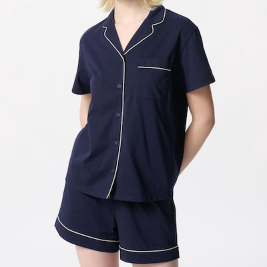 Uniqlo – пижама AIRism Cotton Pajama (Short Sleeve)