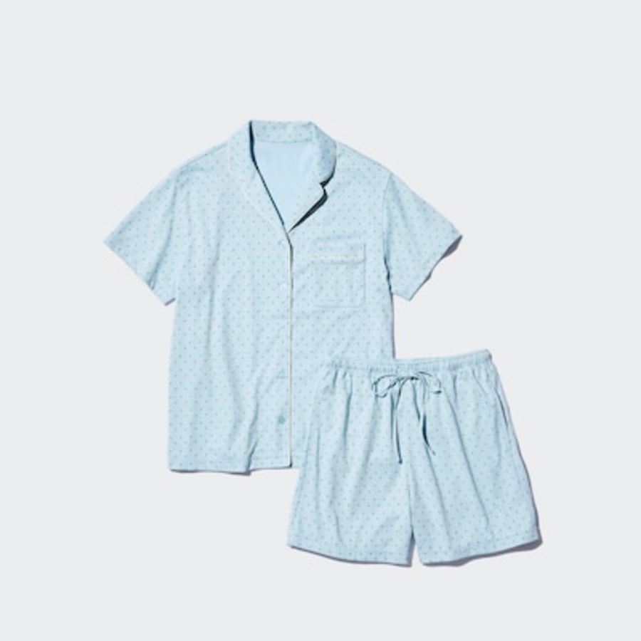 Uniqlo – пижама AIRism Cotton Pajama (Short Sleeve) Flower