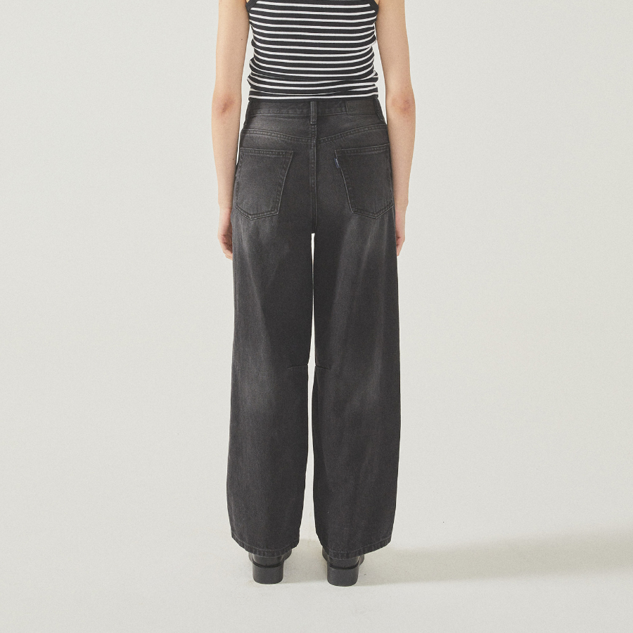 WHO.A.U — джинсы Vintage Washing Balloon Wide Denim(F)