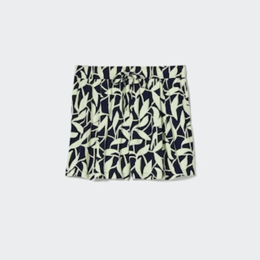 Uniqlo – шорты Drape Easy Shorts (Leaf Print)