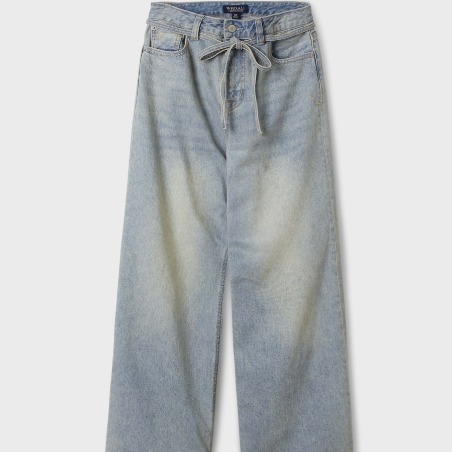 WHO.A.U — джинсы Vintage Washing Wide Denim (F)