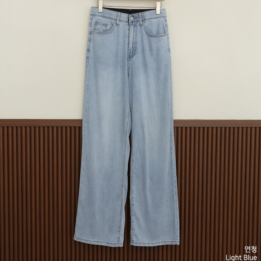 Женские джинсы с охлаждающим эффектом, эластичным поясом и удлинённым широким кроем