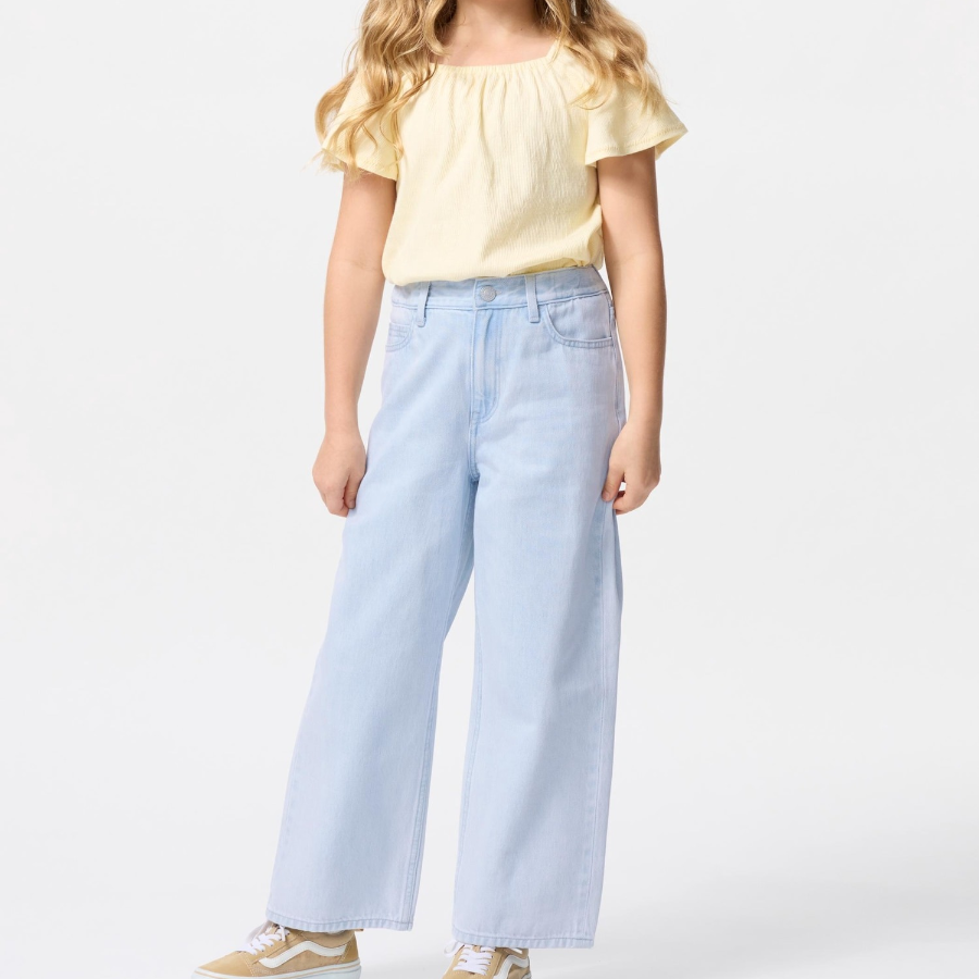 UNIQLO KIDS Wide Fit Straight Jeans (Denim) A
