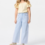 UNIQLO KIDS Wide Fit Straight Jeans (Denim) A
