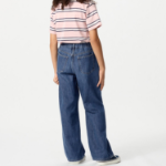 UNIQLO KIDS Wide Fit Straight Jeans (Denim) A