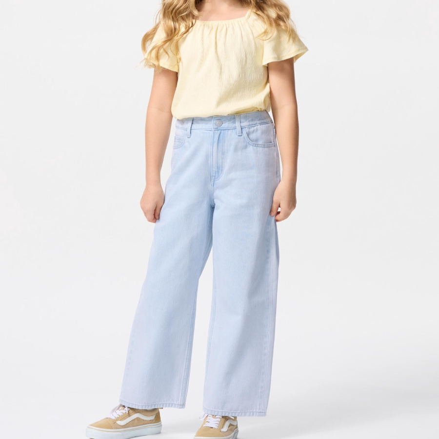 UNIQLO KIDS Wide Fit Straight Jeans (Denim) A