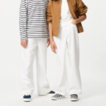 UNIQLO KIDS Wide Fit Straight Jeans (Solid) B