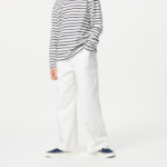 UNIQLO KIDS Wide Fit Straight Jeans (Solid) B