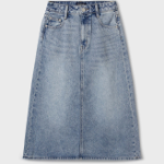 WHO.A.U — юбка Long Denim Cargo Skirt