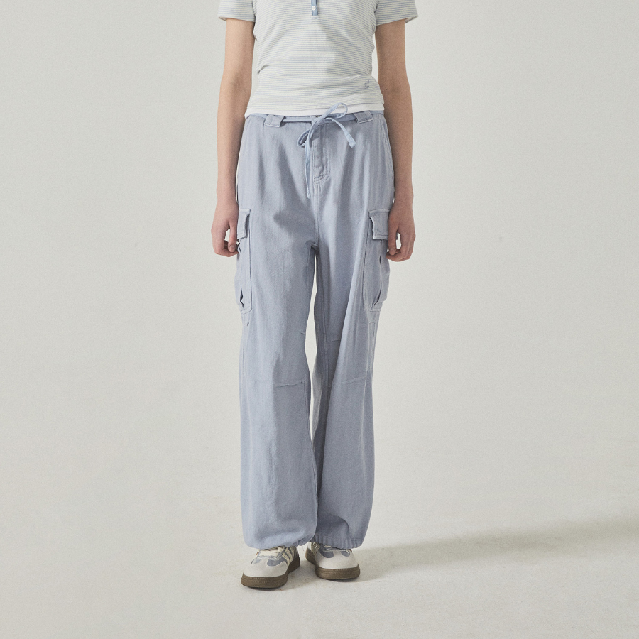 WHO.A.U — брюки Washing Cotton Cargo Pants(F)