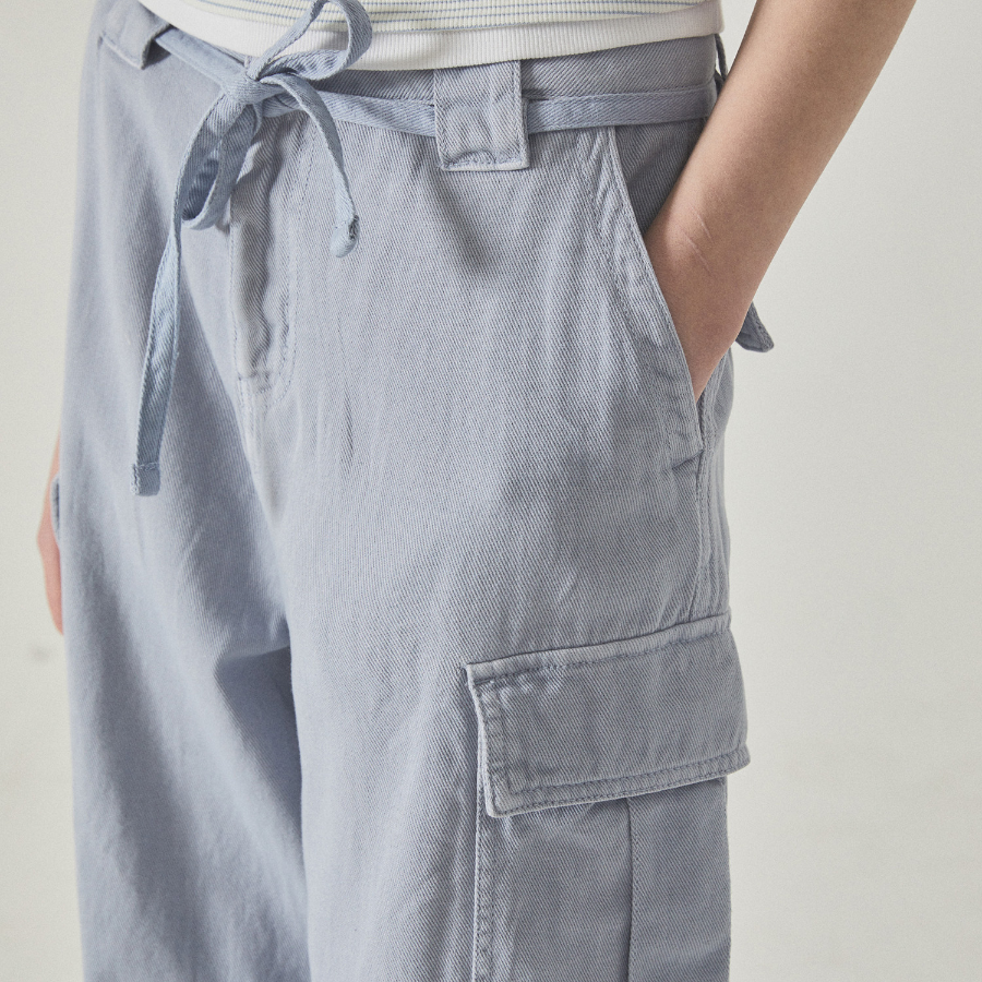 WHO.A.U — брюки Washing Cotton Cargo Pants(F)