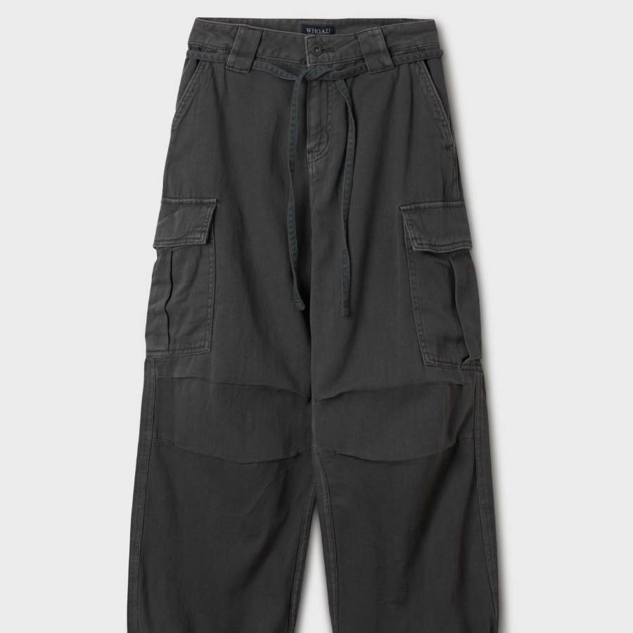 WHO.A.U — брюки Washing Cotton Cargo Pants(F)