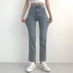 Женские джинсы из охлаждающего денима с поясом на резинке и эффектом «без складок»