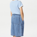 UNIQLO KIDS Painter Easy Half Pants (Denim)