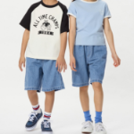 UNIQLO KIDS Painter Easy Half Pants (Denim)