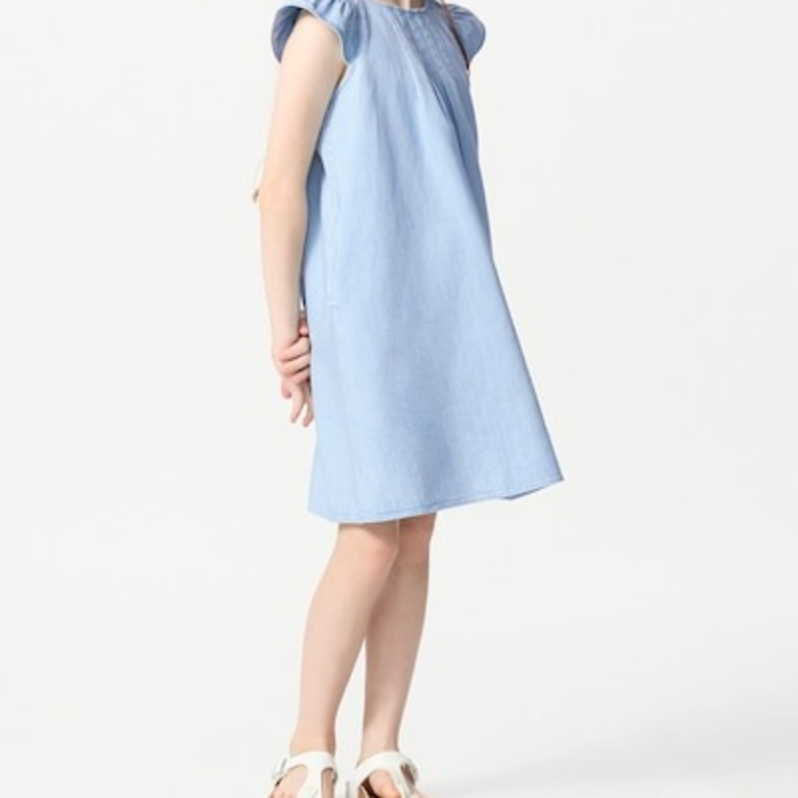 UNIQLO GIRLS Denim Dress (Short Sleeve)