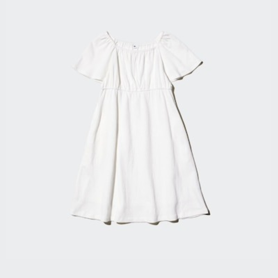 UNIQLO GIRLS Flare Sleeve Dress (Short Sleeve)