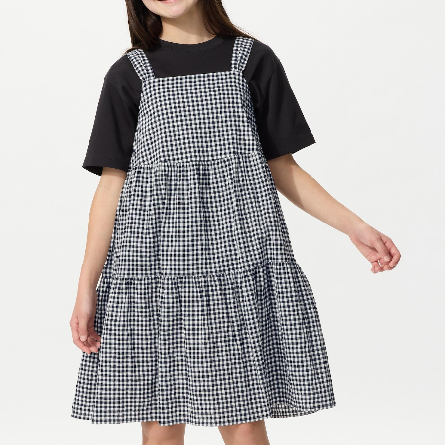 UNIQLO GIRLS Check Camisole Dress