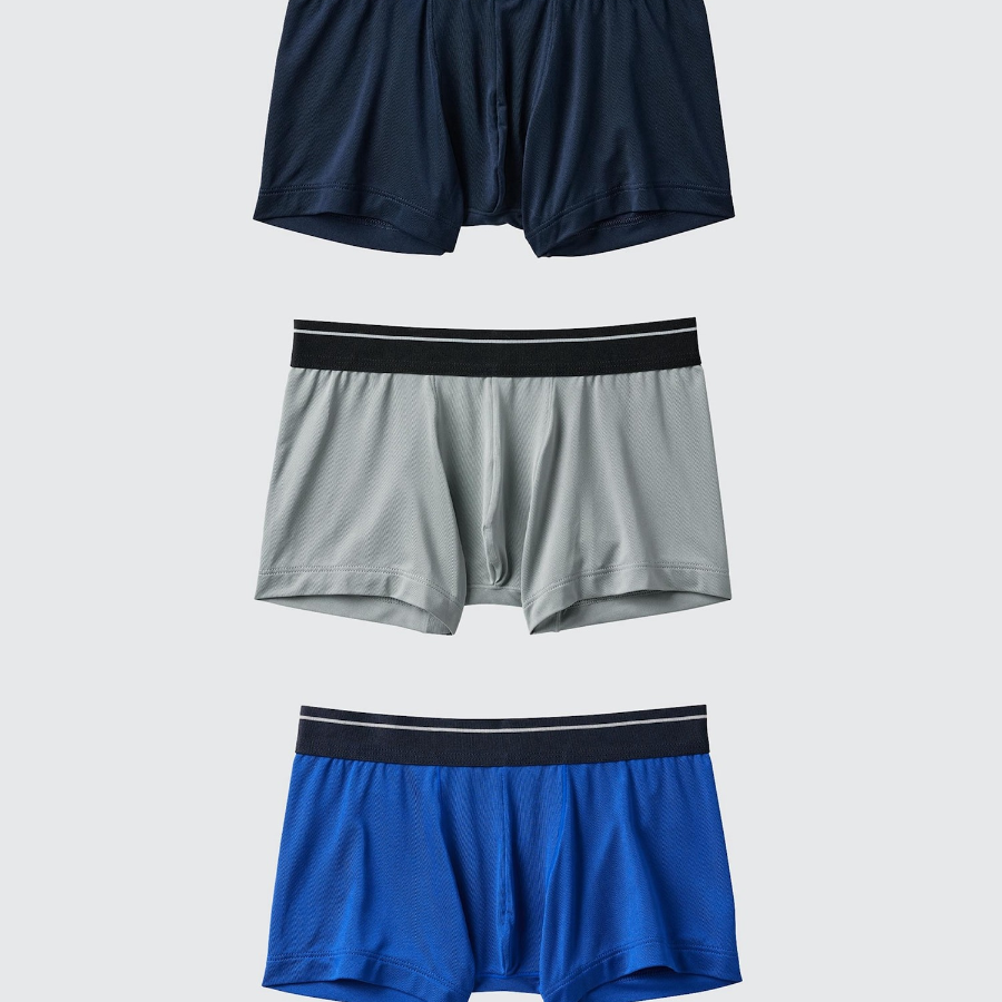 UNIQLO BOYS AIRism Boxer Briefs 3-Pack (Line Design) (Набор из трех цветов)
