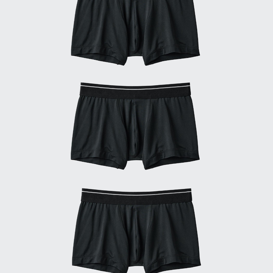 UNIQLO BOYS AIRism Boxer Briefs 3-Pack (Line Design) (Набор из трех цветов)