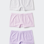 UNIQLO GIRLS AIRism Seamless Shorts (3-Pack, Boxer Style)(Набор из трех цветов)