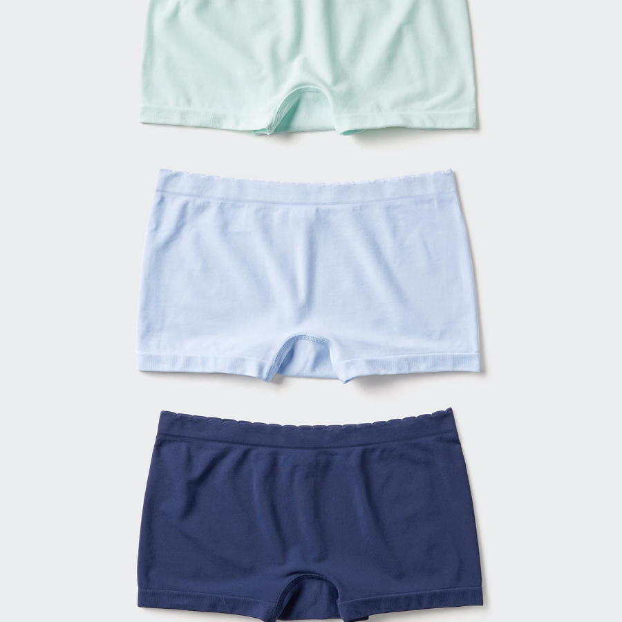 UNIQLO GIRLS AIRism Seamless Shorts (3-Pack, Boxer Style)(Набор из трех цветов)