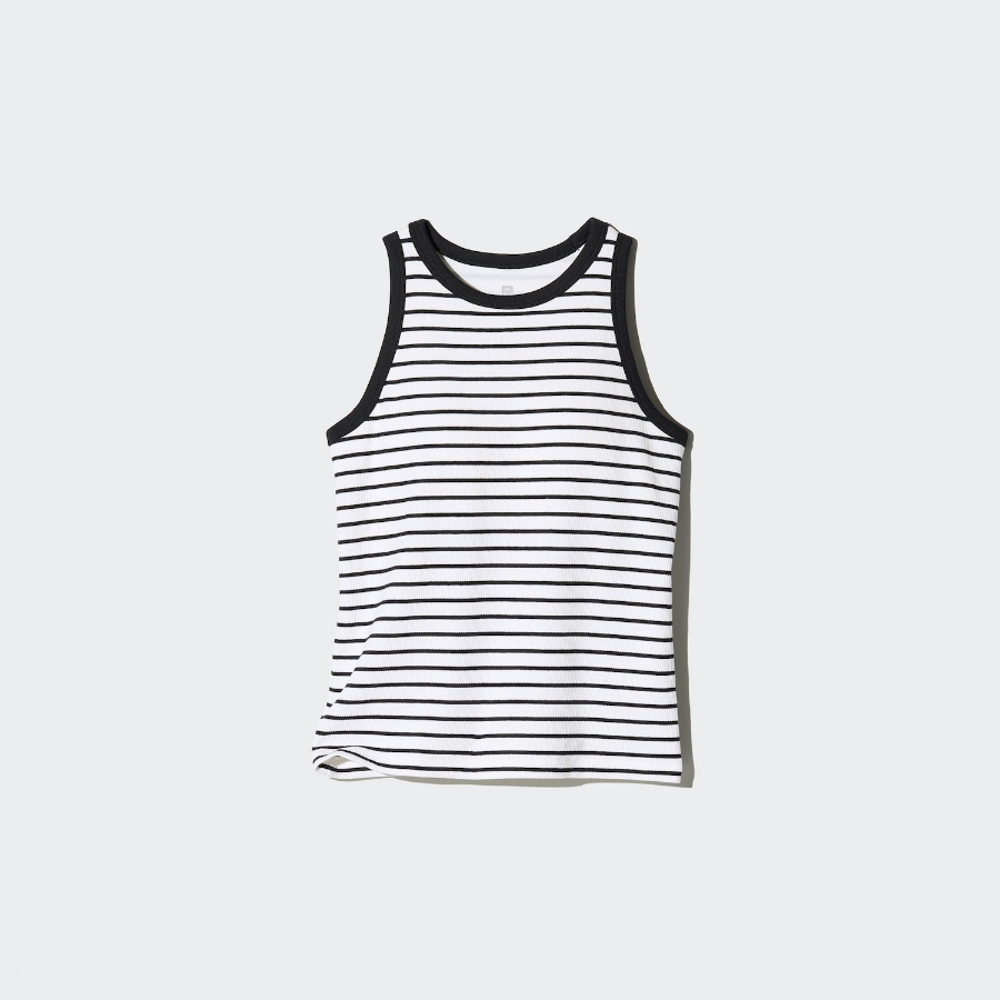 UNIQLO GIRLS Ribbed Bra Top (Striped)