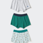 UNIQLO BOYS Boxer Briefs 3-Pack (Dinosaur Print)(Набор из трех цветов)