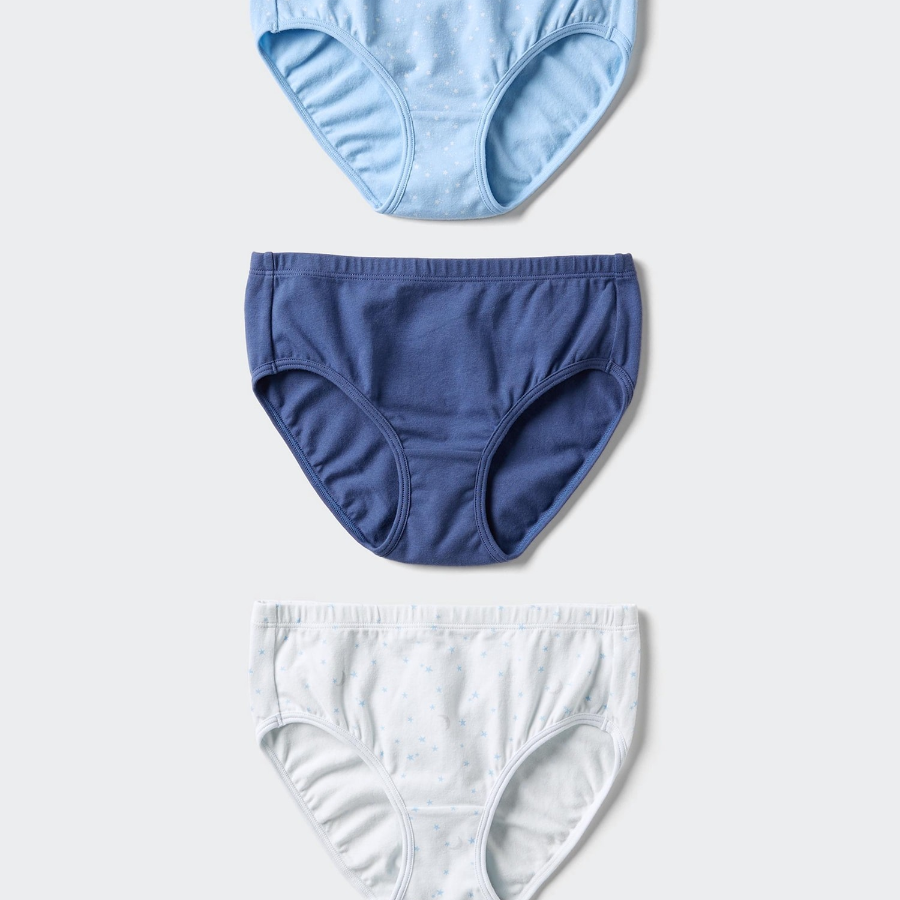 UNIQLO GIRLS Stretch Cotton Shorts (3P·Regular) – Star Print(Набор из трех цветов)