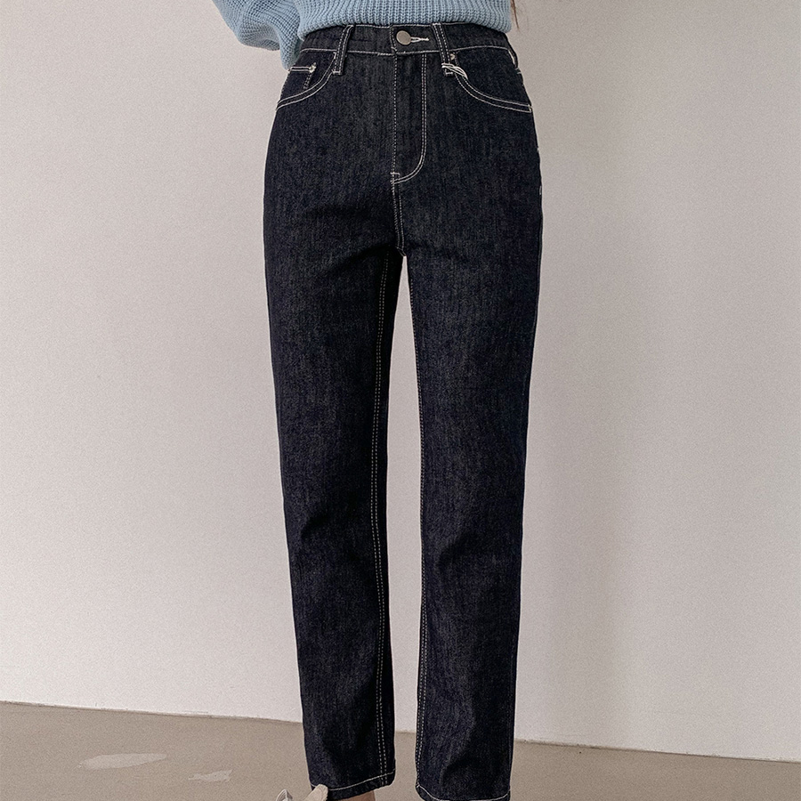 Женские облегающие джинсы из плотного денима с эластичным поясом