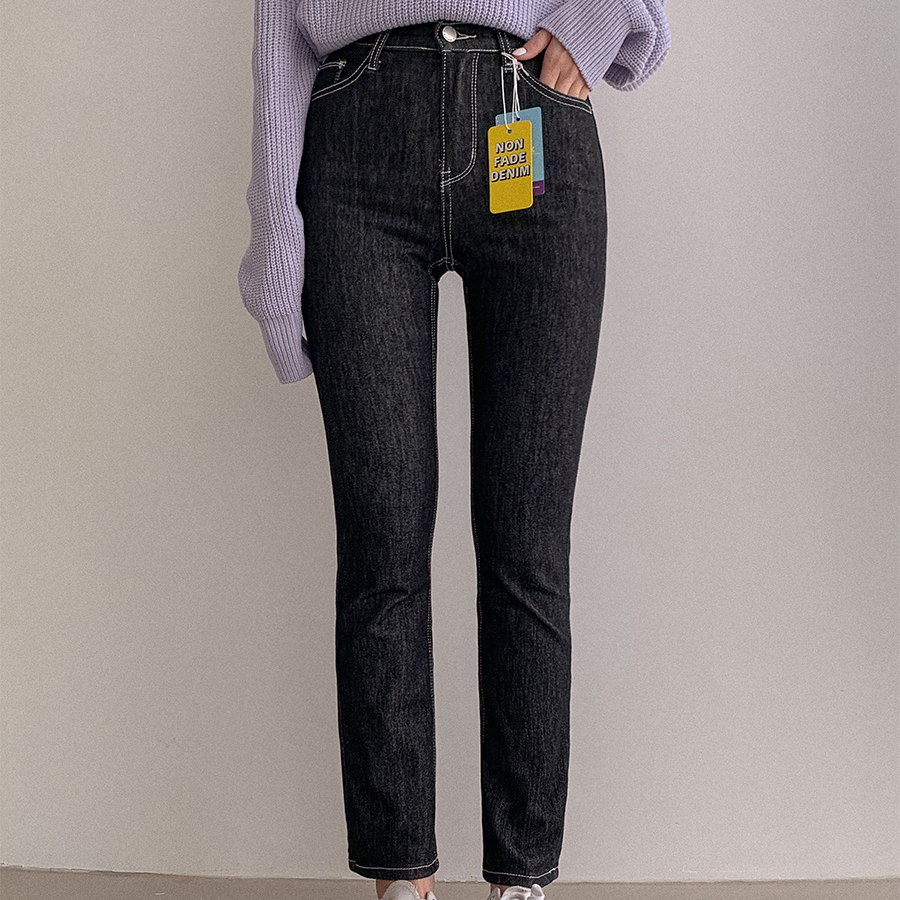 Женские облегающие джинсы из плотного денима с эластичным поясом