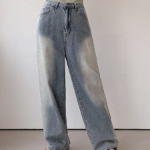 Женские летние wide-fit джинсы с эластичным поясом