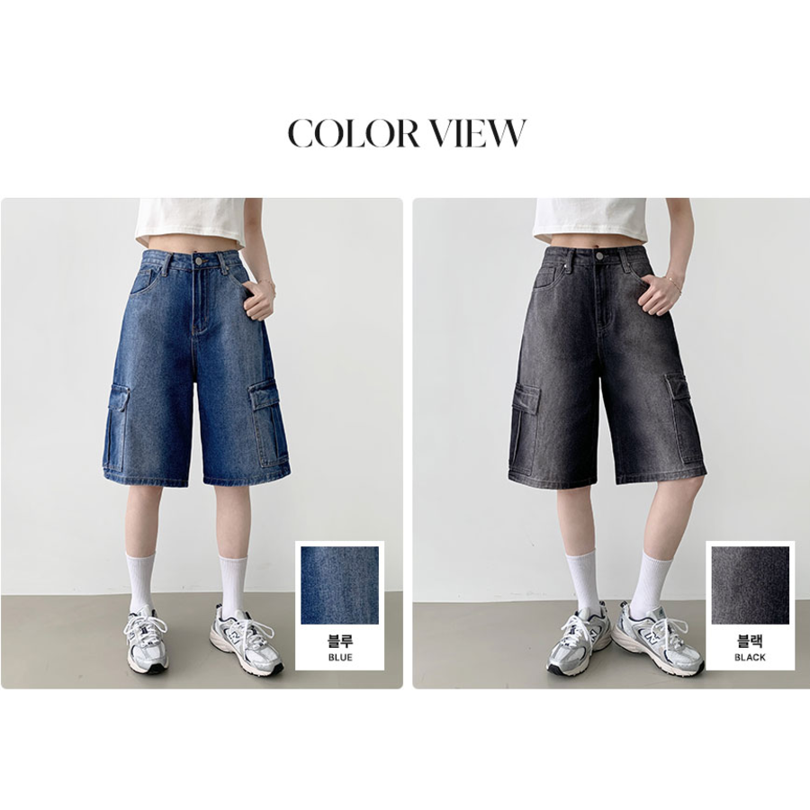 Женские бермуды-карго с карманами и длиной от 5 до 8